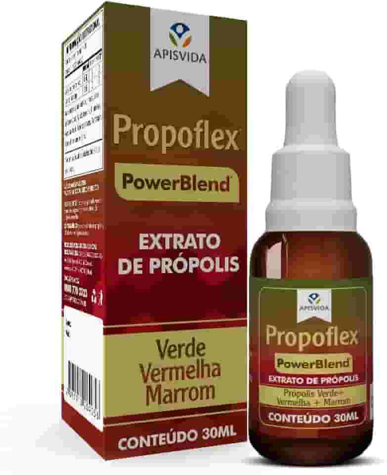 APISVIDA Extrato de Própolis PowerBlend Propoflex | 30mL | Fórmula Exclusiva com as Três Própolis Brasileiras - Verde, Vermelha e Marrom