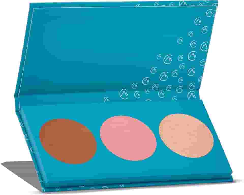 Paleta Blush Iluminador e Contorno Catharine Hill Trio Sculpt Chill Multifuncional (1022/K2 - Cor 02, 9g)
