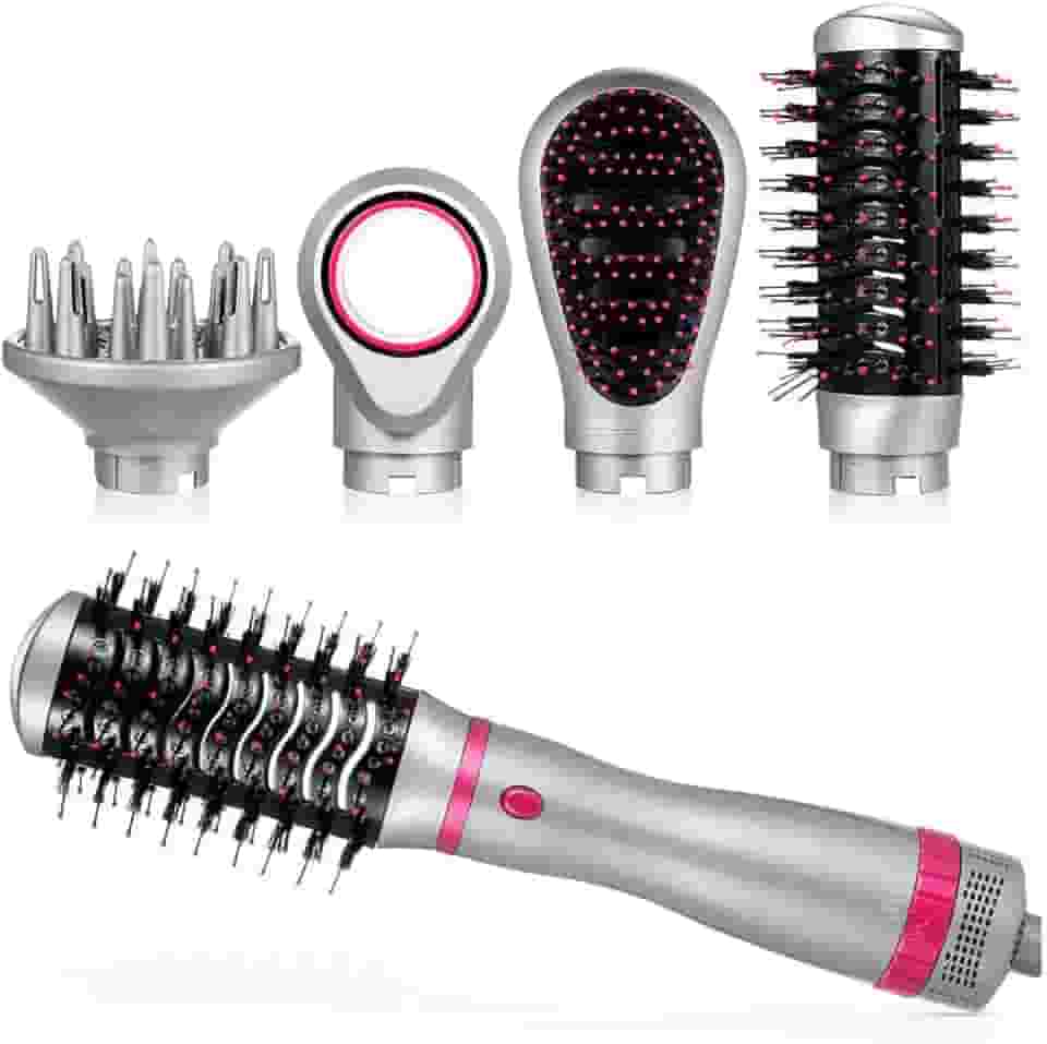 Escova Elétrica Secadora 4 em 1 [110v] – Escova, Chapinha e Modelador em um Só Produto, Cabo 2m