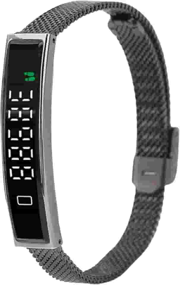 SUNGOOYUE Pulseira Inteligente, Pulseira de Saúde Rastreador de Fitness Com Aplicativo de Controle de Câmera Remota 5.3 para Telefones Rastreamento de Natação à Prova D'água (Preta)