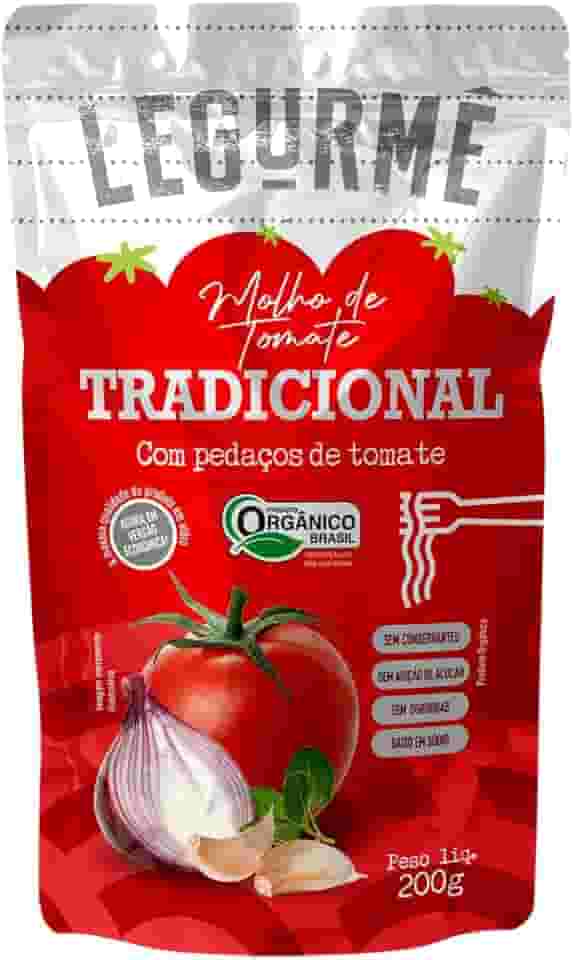 Molho Tomate Org Tradicional Legurmê Sachê 200g