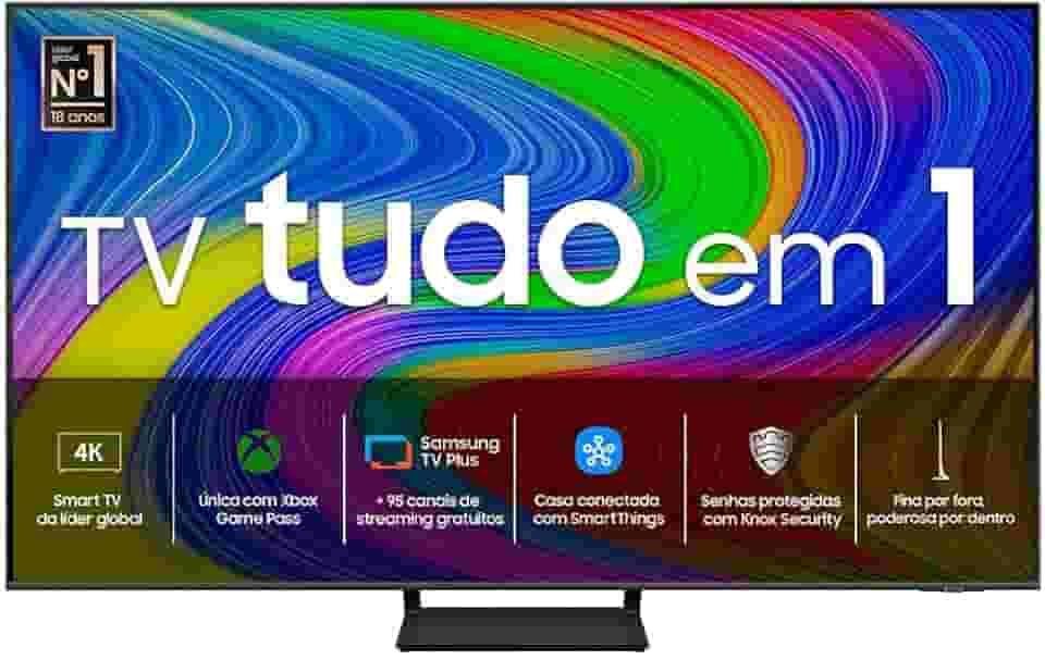 Samsung Smart TV 65" QLED 4K 65Q65D - Tecnologia de Pontos Quânticos, Design AirSlim