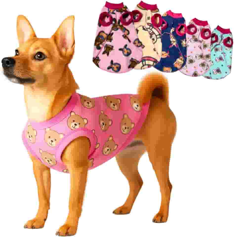 Roupa para Cachorro Roupas de Cachorros Roupinha Pet Cães Gato Soft Frio Inverno (Femea, Tamanho 2)