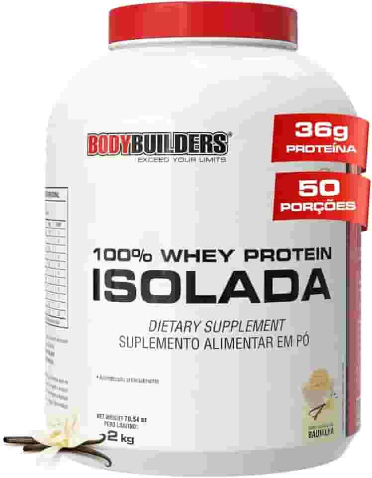 Whey Protein 100% Isolada Baunilha 2kg - Bodybuilders