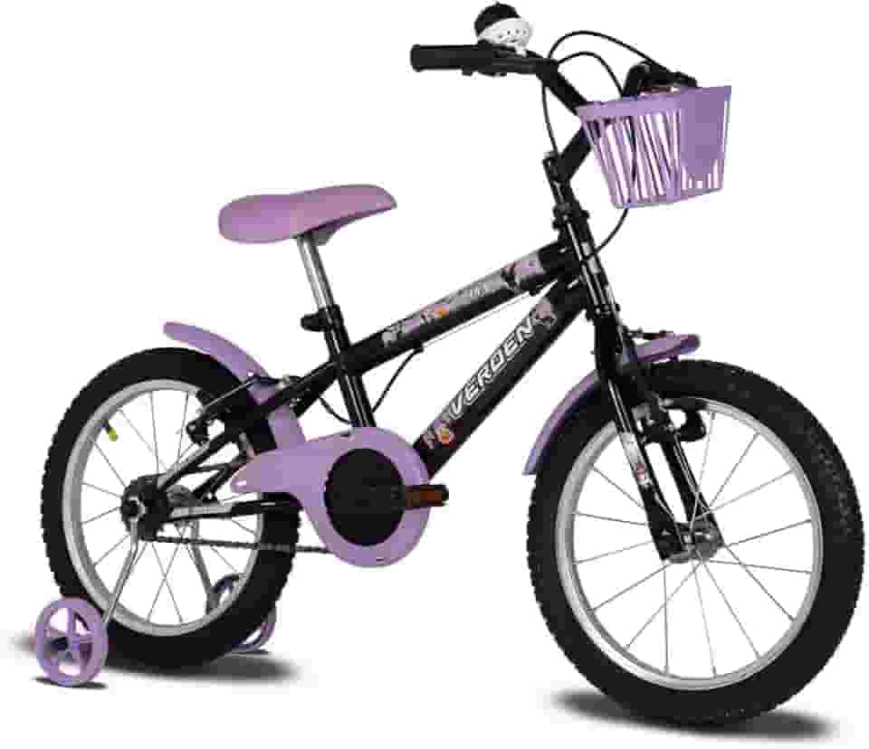 Verden Bicicleta Infantil Danny Aro 16 com Rodinhas Laterais, Cestinha e Freio V-brake