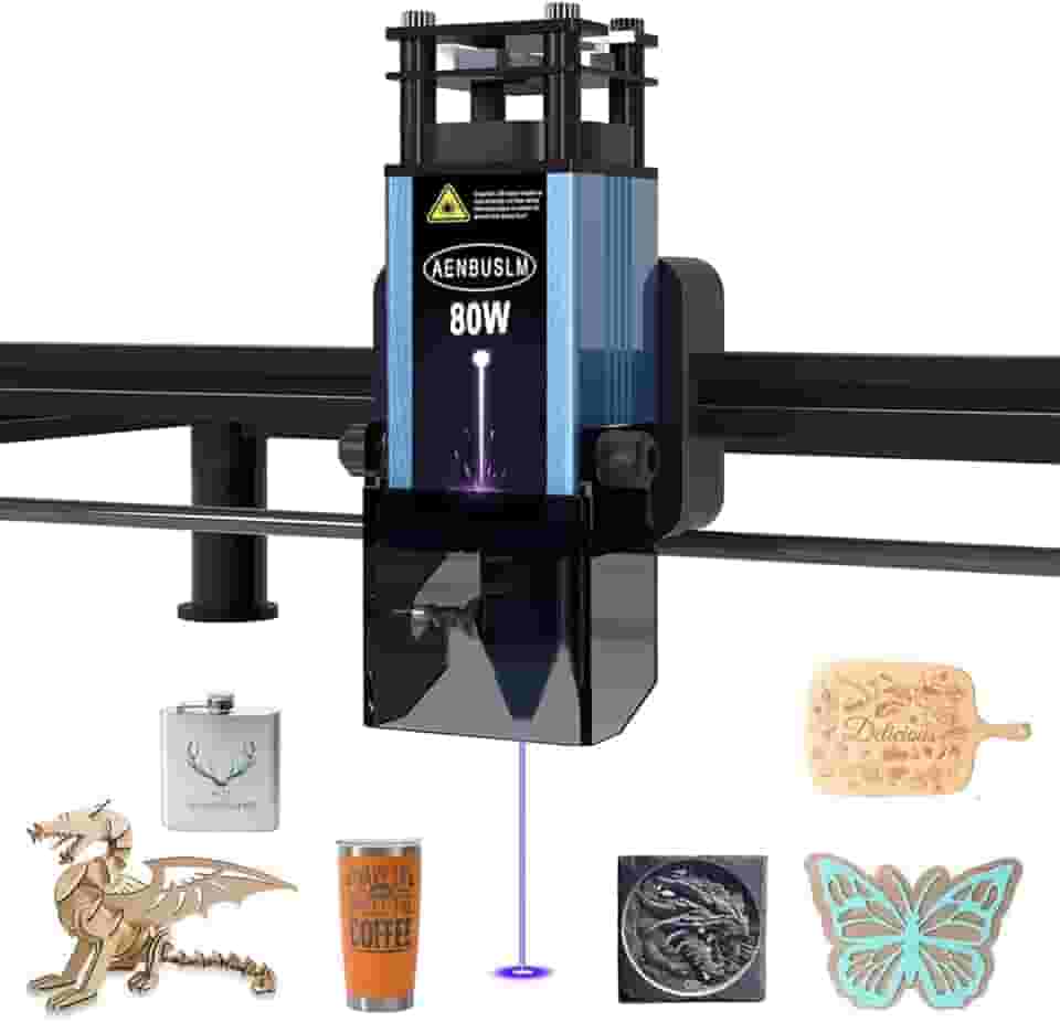 Módulo a laser de 80 W com assistência de ar, potência de saída de 10 W, foco fixo, FAC integrado, ponto comprimido duplo ultrafino, entalhe CNC mestre a laser DIY para máquina de gravação a