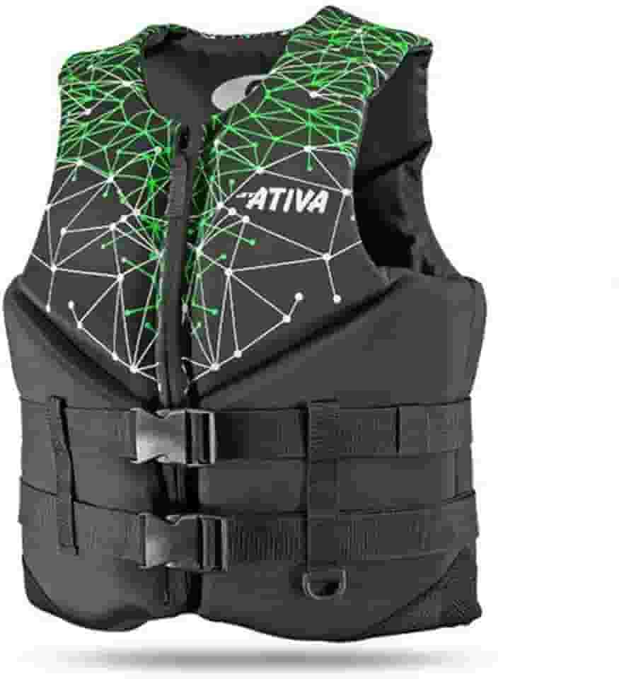 Colete Salva Vidas Homologado Neoativa Aqua Verde Classe V M