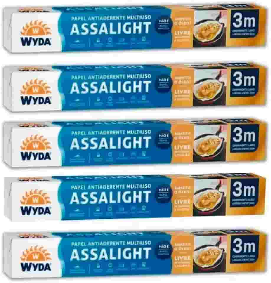 Papel Manteiga Assalight Premium 3M Wyda 5 Rolos Assa Tudo