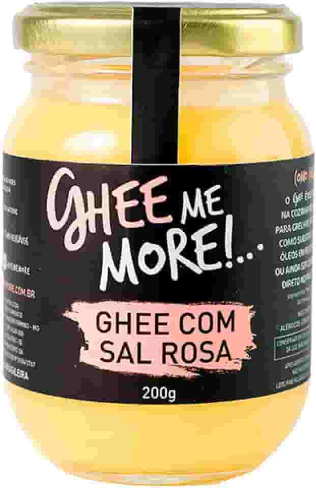 Manteiga Ghee Sal Rosa 200g Ghee Me More Sem Lactose