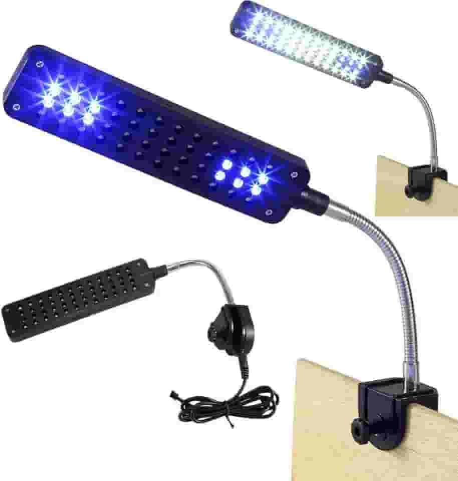 Luminária Aquário Clip 48 Led branco azul Bivolt Flexível GT834 - Lorben