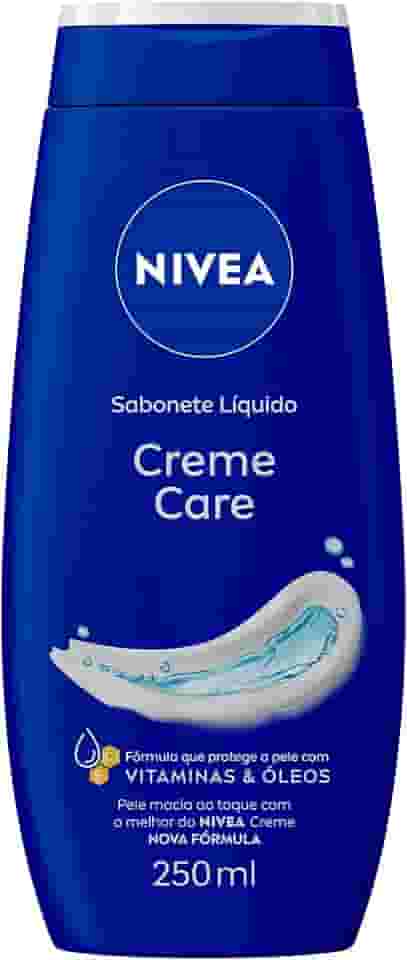 NIVEA Sabonete Líquido Creme Care 250ml - Sensação de pele intensamente hidratada com o melhor do NIVEA Creme, rende mais de 60 banhos