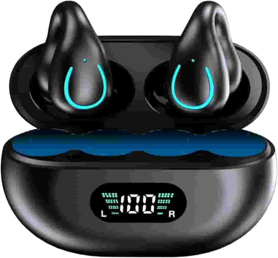 Fones de ouvido esportivos sem fio Bluetooth Lifebee Q71 com clip, condução óssea, Bluetooth 5.3, qualidade de som Hi-Fi e longa autonomia – A escolha perfeita para atividades esportivas e ao ar livre