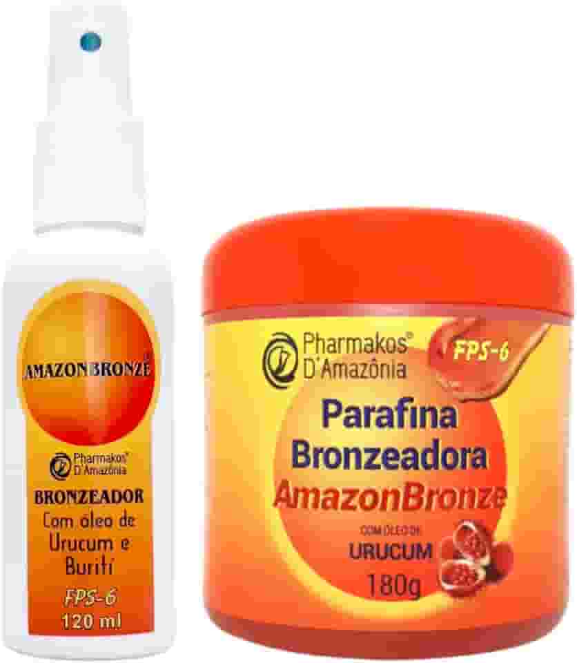 Kit Bronze Parafina Bronzeadora 180g E Oleo Bronzeador 120ml