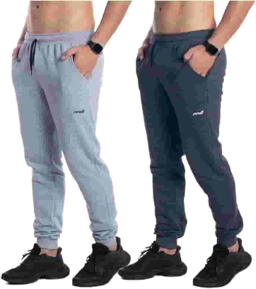 Kit 2 Calça Moletom Masculino Jogger Flanelada Com Bolso