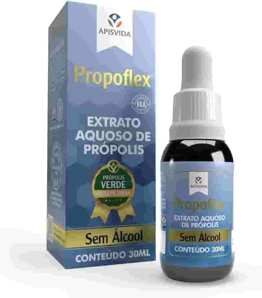 APISVIDA Extrato Aquoso de Própolis Verde Propoflex | 30mL | Produto Natural Sem Álcool e Produção Controlada