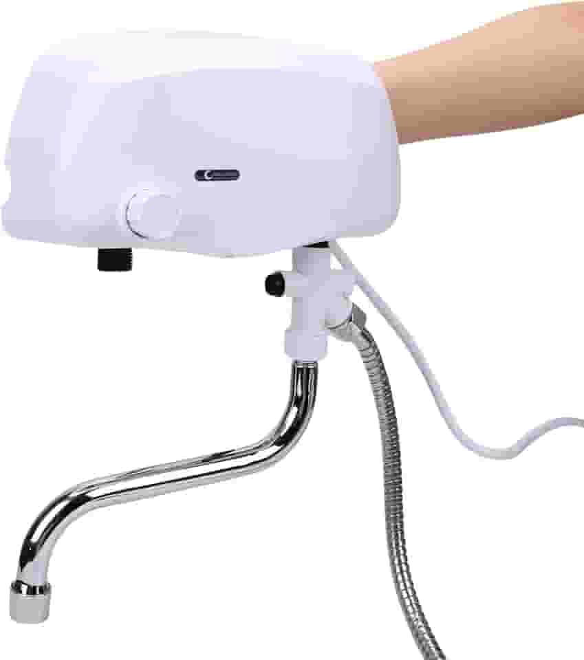 Aquecedor de água Elétrico Instantâneo, 6000W, Aquecimento Rápido, 3 Segundos, Quente Sob a Pia, Sem Tanque, para Cozinha, Banheiro, Chuveiro (plugue da ue)