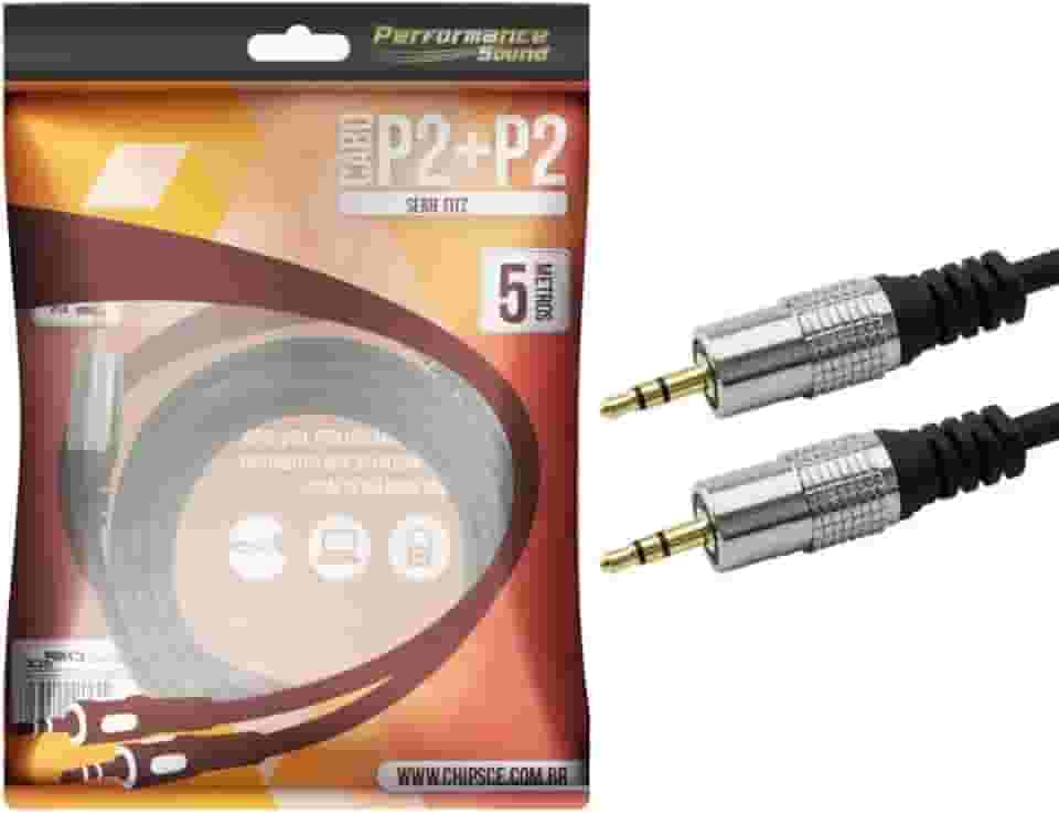 PIX Cabo P2 Fitz - P2 + P2 Estéreo Plug Metal - 5M