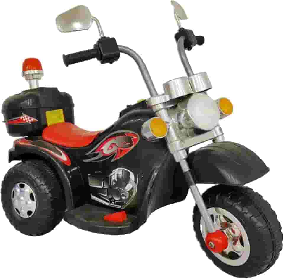 Bang Toys - Moto Elétrica Infantil Guardian X 6V - com Luz de LED, Sons Realistas e Acelerador no Pedal - Suporta até 25kg - Cor Preta