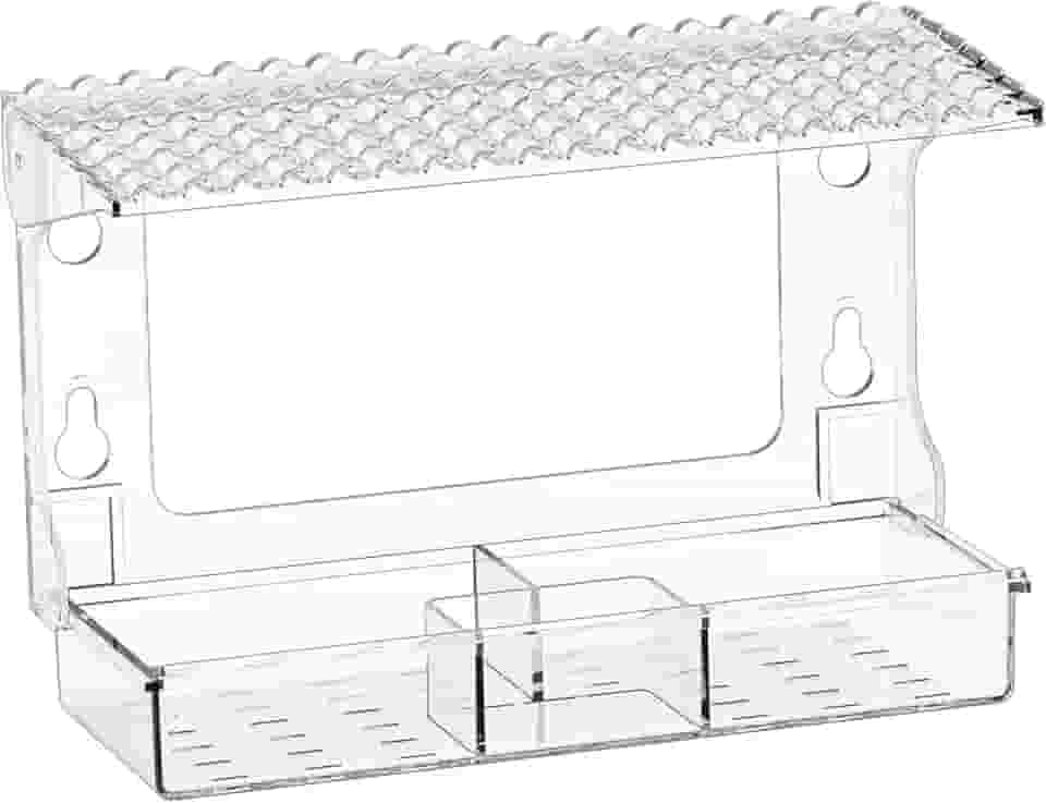 Comedouro para Pássaros com Janela de Observação - Casa De Pássaros Exterior,Com Ventosa Transparente Para Observação Decoração Externa Jardim Varanda Pátio