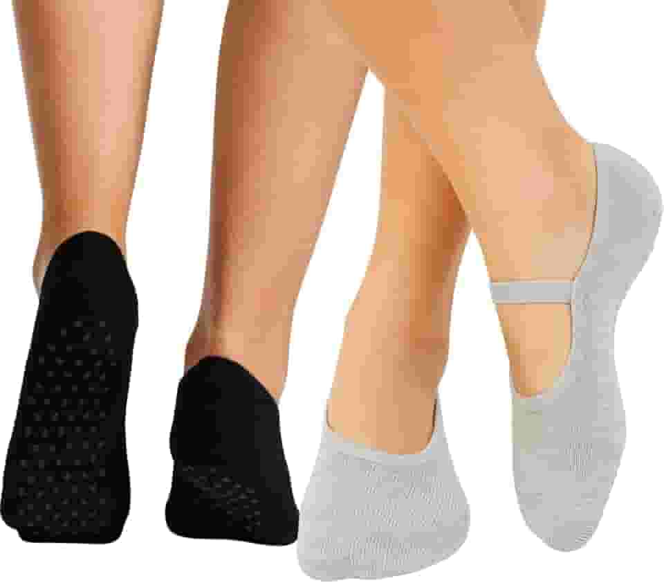 Meia Antiderrapante Yoga Pilates Ballet Unissex Solado em Silicone Aderente Respirável Ajuste Anatômico Conforto Treinos Estúdio Academia Casa