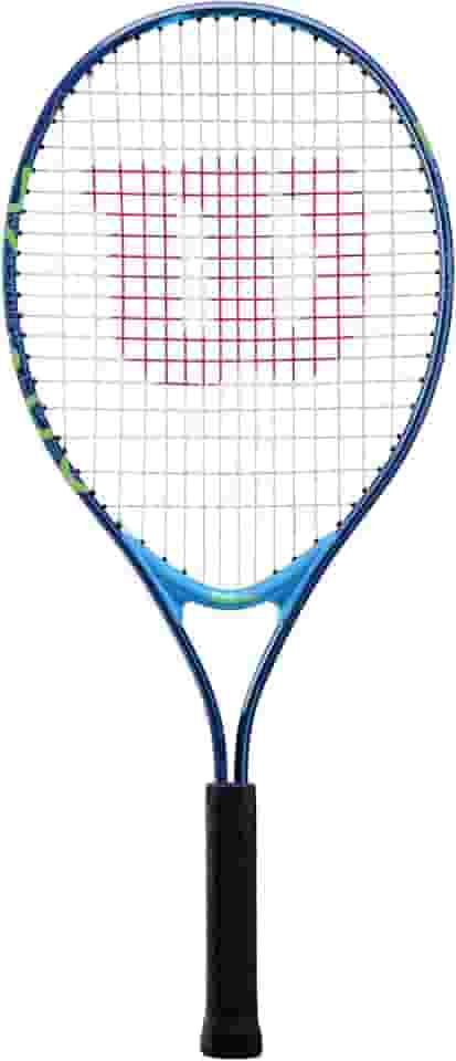 Wilson US Open Jr Tennis Racket, for Kids, Aluminium, Blue/Green, 21