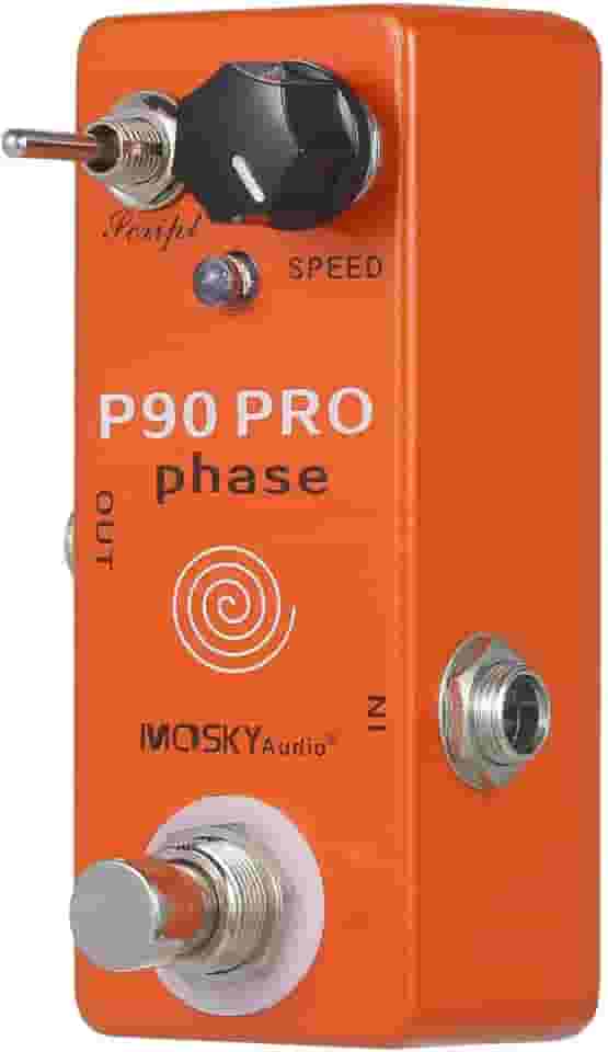 Áudio p90 pro phase phaser pedal efeitos de guitarra único mini vintage phaser pedal efeito