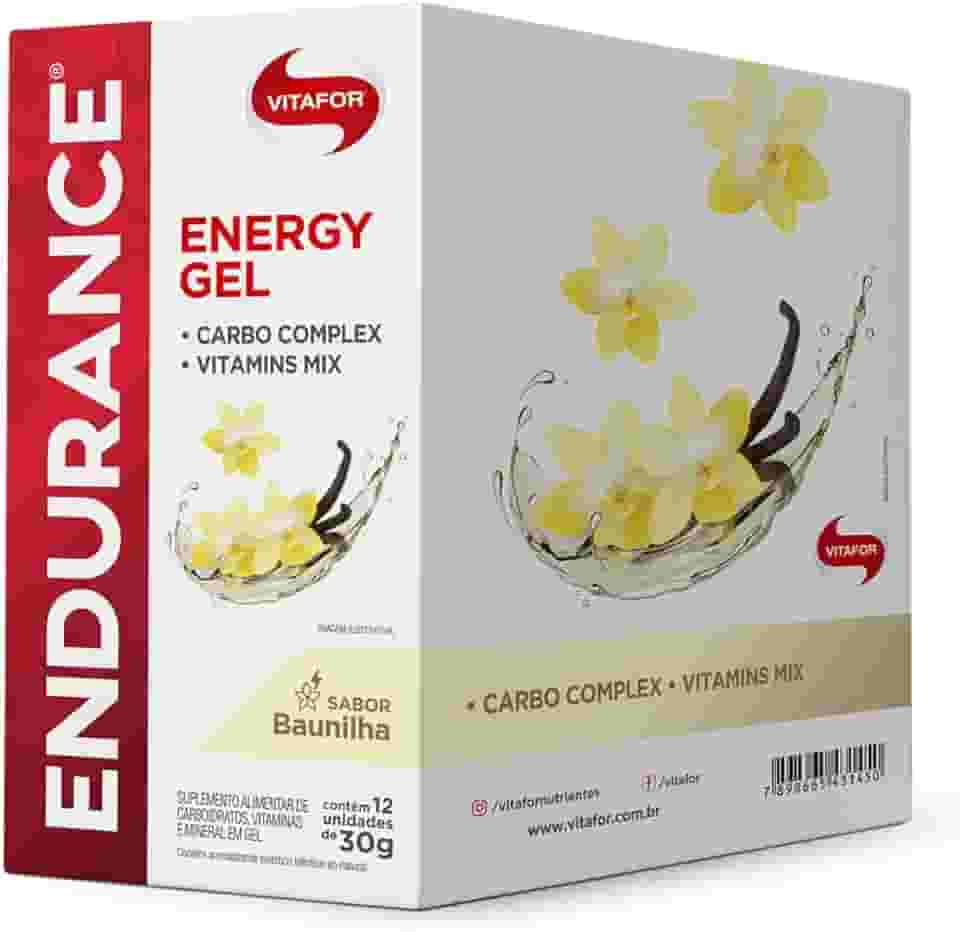 Vitafor - Endurance Energy Gel - 12 Sachês de 30g - Baunilha