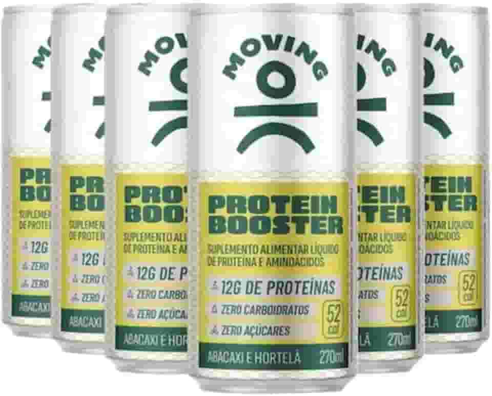 Combo 6 Refrigerante Proteico MOVING Abacaxi e Hortelã 270ml