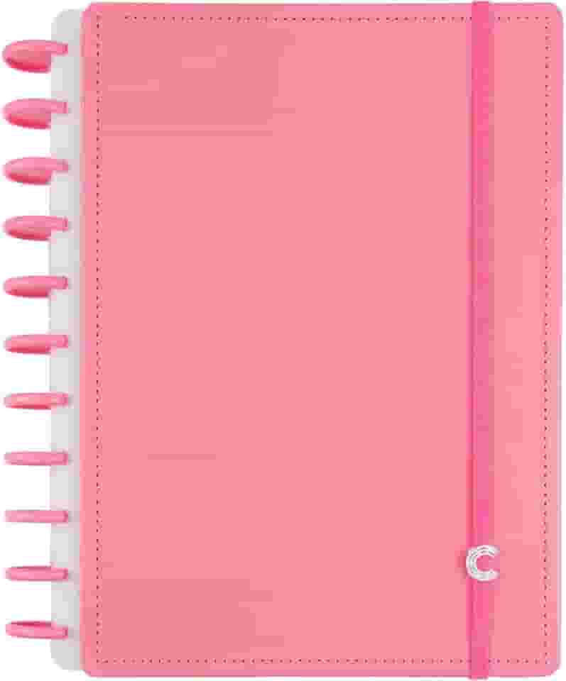 Caderno Inteligente, All Pink, Grande G+, 215 X 280mm, 140 folhas, Caderno Inteligente