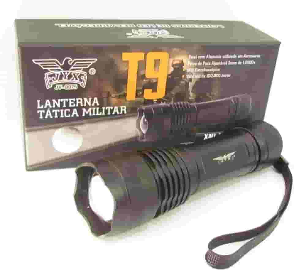 Lanterna Tática T9 Mais Forte Do Mercado 5400000l Jy-8875