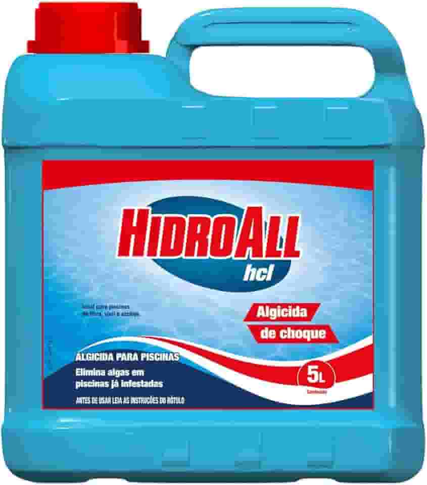 HidroAll Algicida Choque para Piscinas HCL 5 Litros