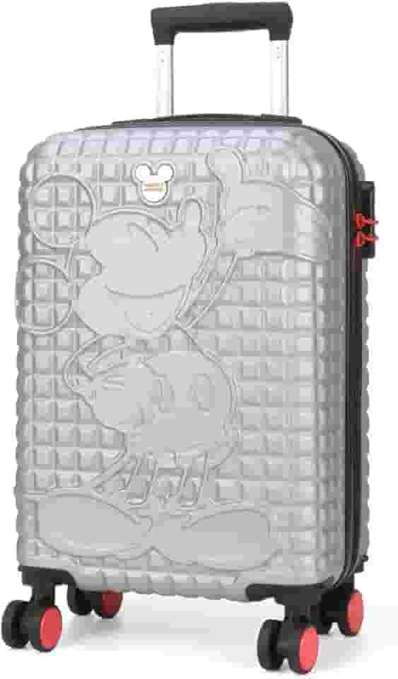 Mala de Bordo do Mickey Prata com Rodas 360 by Luxcel Ref.10350