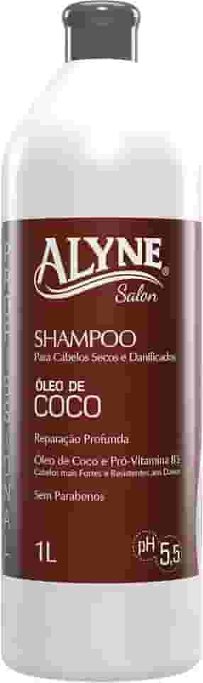 Alyne, Shampoo para cabelos, Óleo de Coco, 1 Litro, Marrom