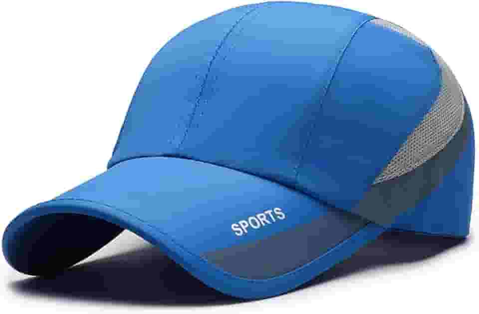 Boné de beisebol de secagem rápida para homens e mulheres, proteção solar FPS 50+, boné esportivo ajustável para corrida, caminhada, atividades ao ar livre
