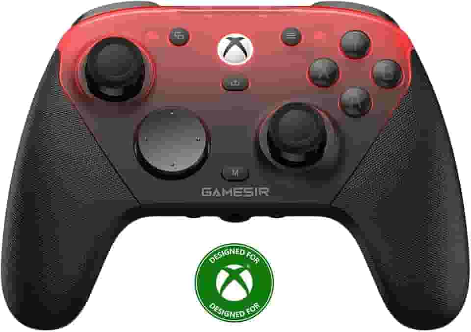 GameSir G7 Pro 1000Hz Controller mit Ladestation für Xbox Series X|S, Xbox One, Windows 10/11 & Android – TMR Joysticks, verstellbare Trigger & 4 programmierbare Tasten – Shadow Ember