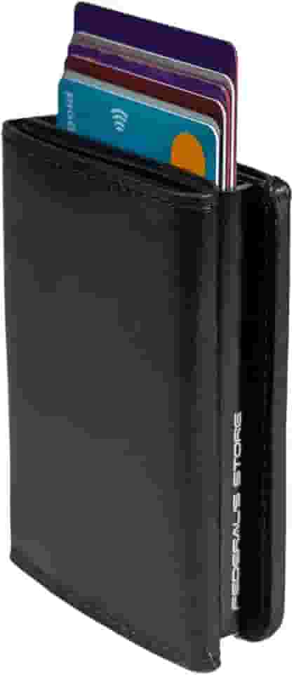 Carteira Com Fecho Magnetico Imã Slim Magica Porta Cartão Do Futuro Dinheiro Masculina Rfid Antifurto Automatica Pop Up ML03 Modelo Exclusivo Federal's Store