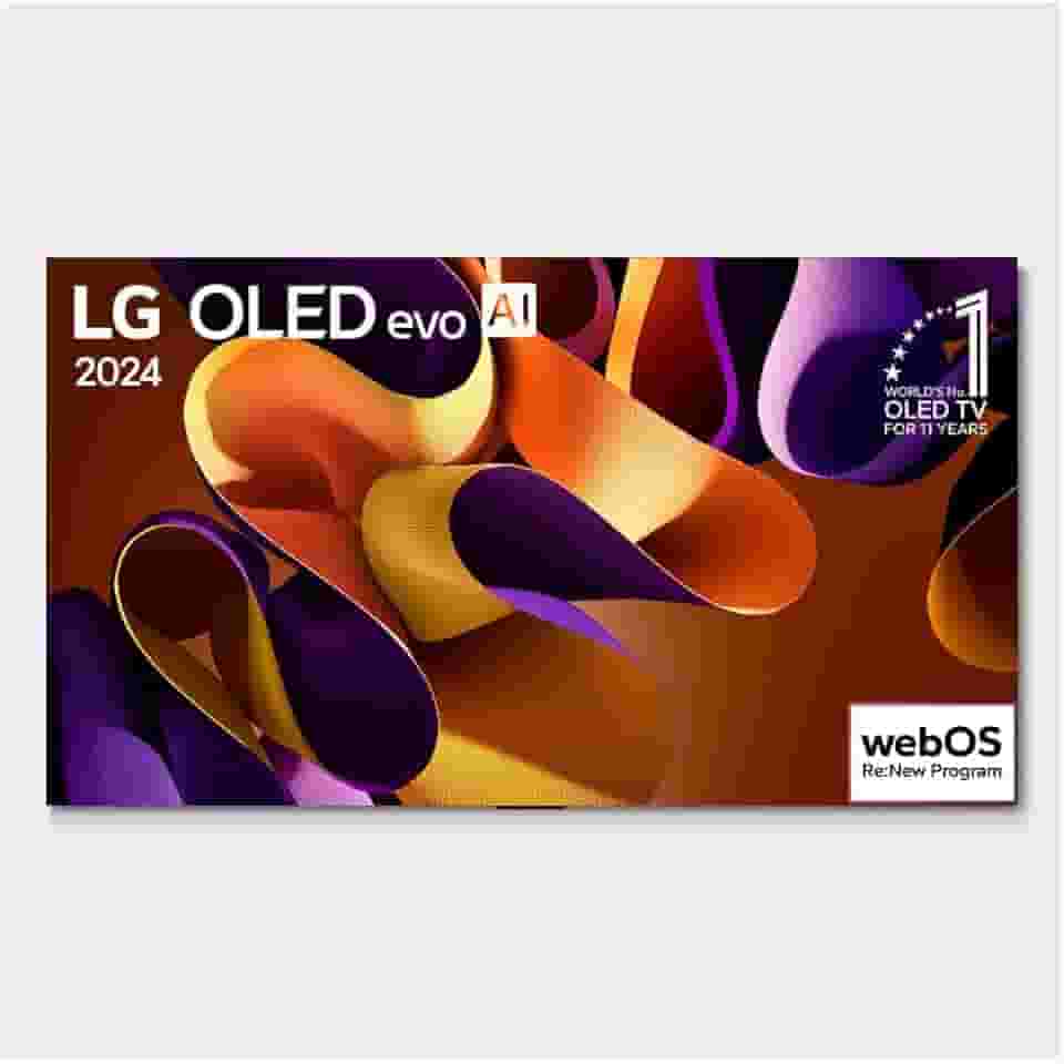 Smart TV 4K 55" LG OLED evo OLED55G4 Processador α11 AI Painel 144Hz Intensificador de Brilho Máximo Design Onewall Dolby Vision Dolby Atmos