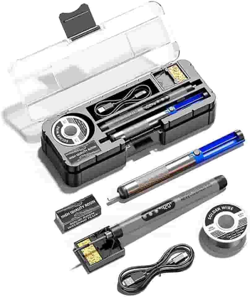 Ferro de solda portátil elétrico USB multifuncional caneta de solda inteligente com função de ajuste de temperatura de 260-420 °C para reparo de solda e uso de manutenção