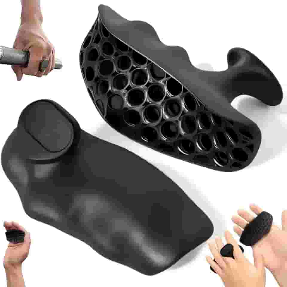 Luva Academia Musculação Octo Max Grip Protetor Anti Calos Mão Fitness Masculino E Feminino - Anti Calos Preto