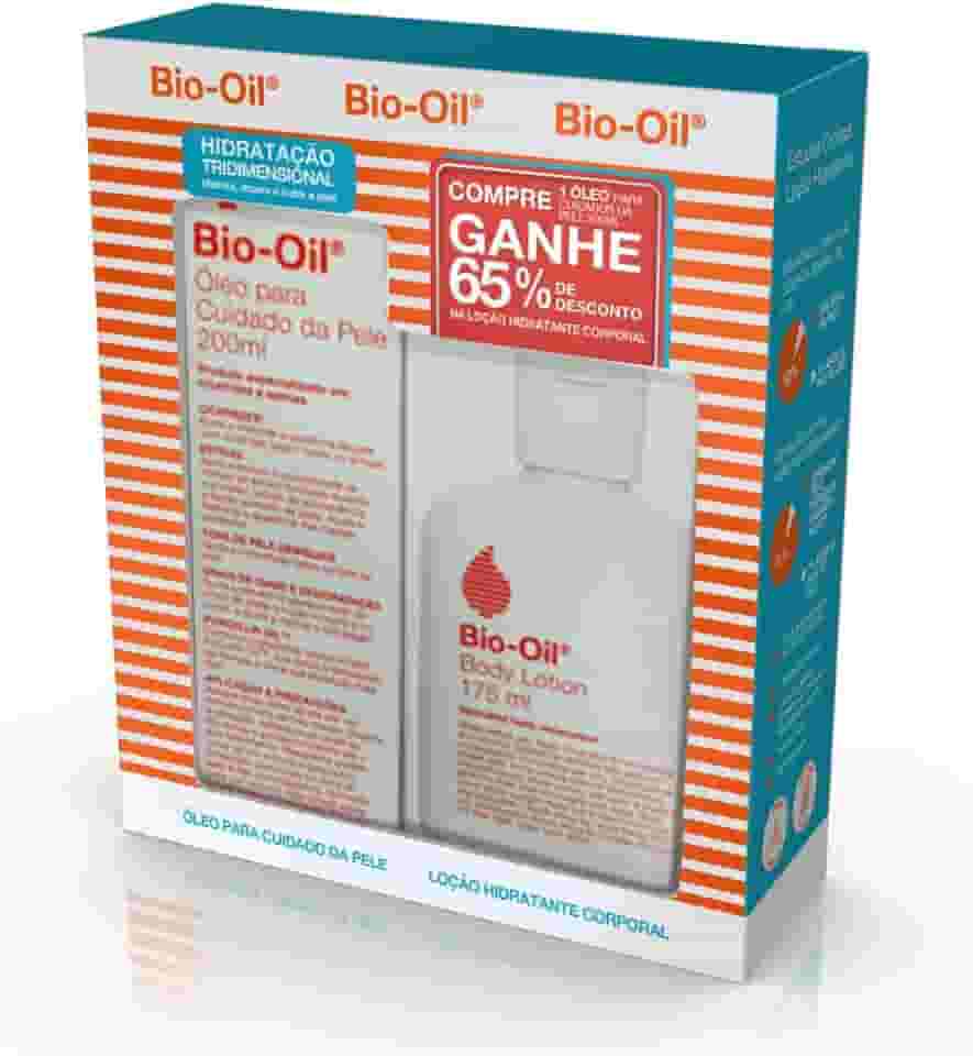 Bio - Oil PROMOPACK HIDRATAÇÃO TRIDIMENSIONAL ÓLEO ANTIESTRIAS, CICATRIZES E TONS DESIGUAIS 200ML E LOÇÃO HIDRTANTE CORPORAL 175ML