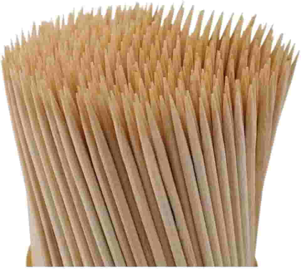 1000 Espetinho de Bambu 30cm Para Churrasco Natural Resistente Ideal Para Eventos e Uso Profissional Tamanho Padrão Econômico e Sustentável Embalagem