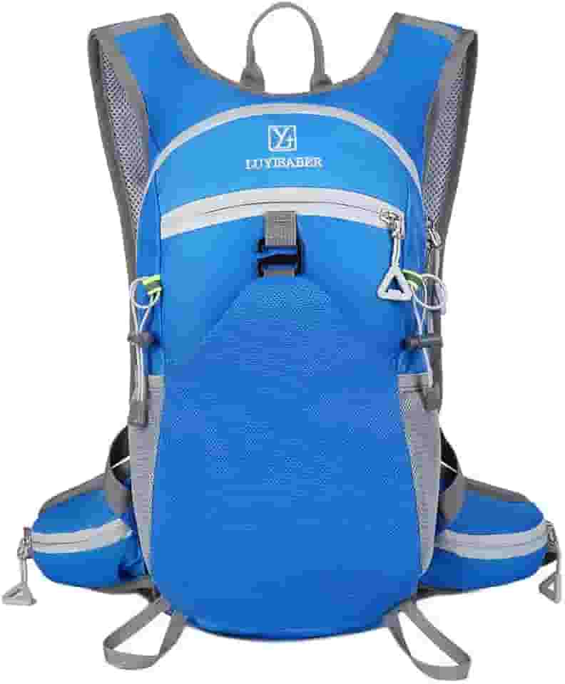 Mochila de Hidratação 2L Premium, Impermeável, com Bolsos Múltiplos e Apito de Emergência para Trilhas, Bike, Corrida, Camel bag