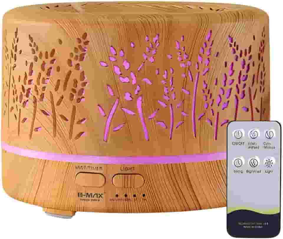 Difusor Aromatizador Ambiente Para Óleo Essencial 700ml - Flores Bmax - Marron Claro