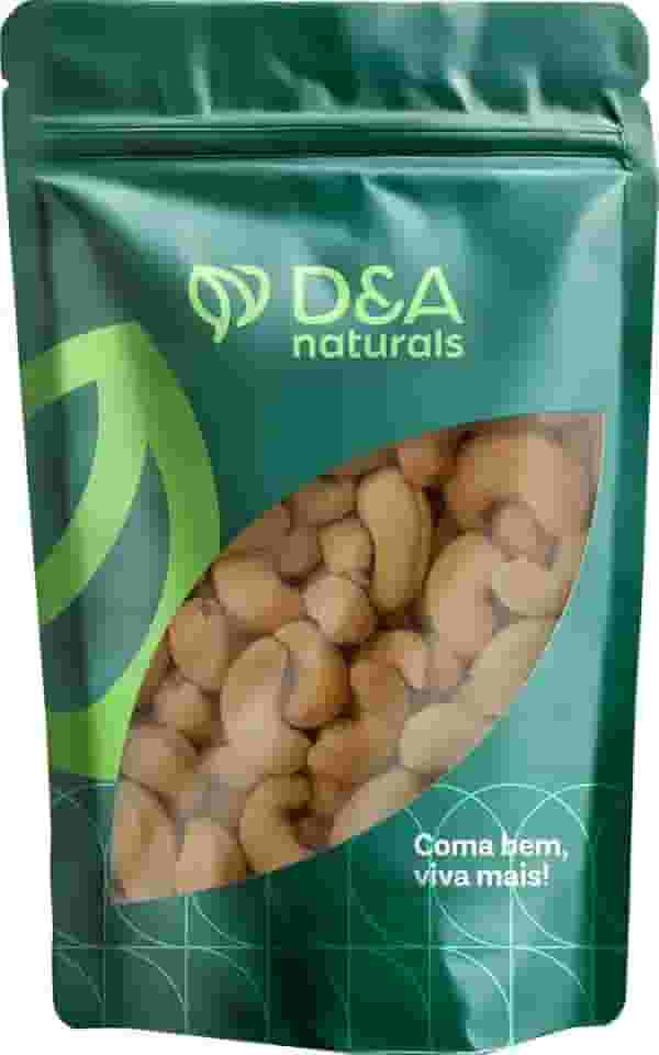 Castanhas de Cajú W1 Inteiras Torradas Sem Sal ou Com Sal - 500g (Com Sal)