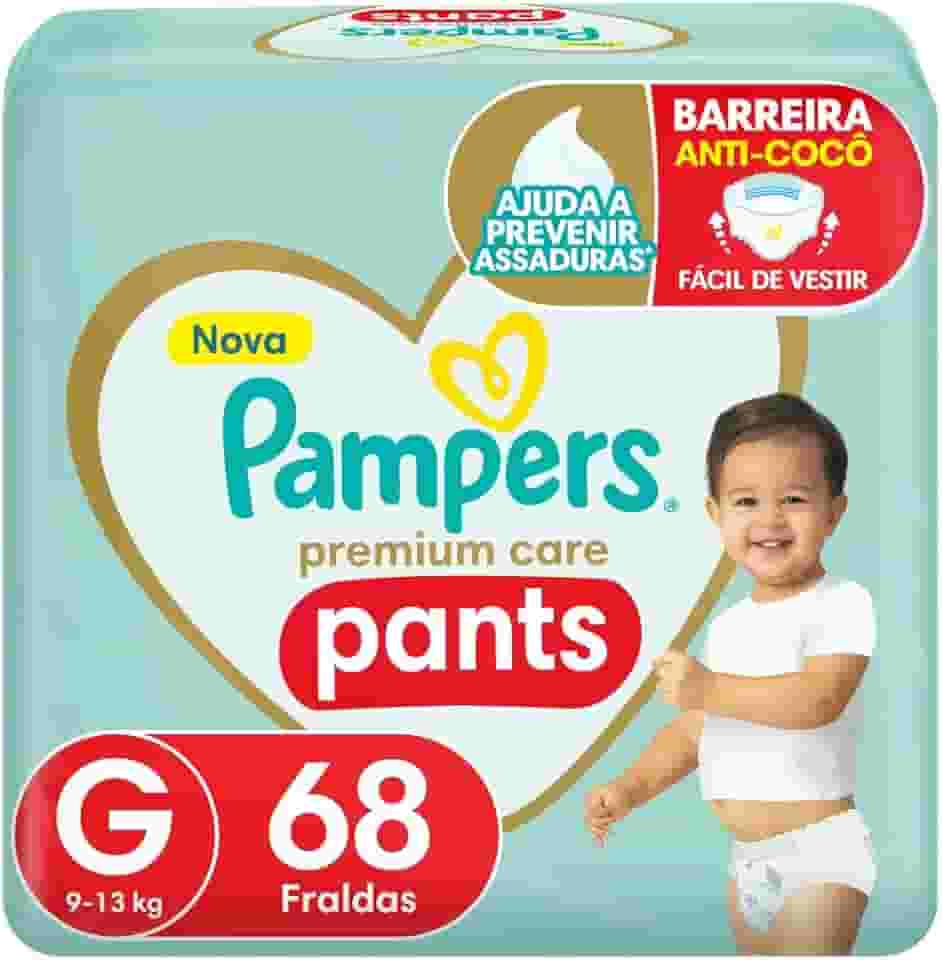 Fralda Pampers Pants Premium Care G - 68 fraldas