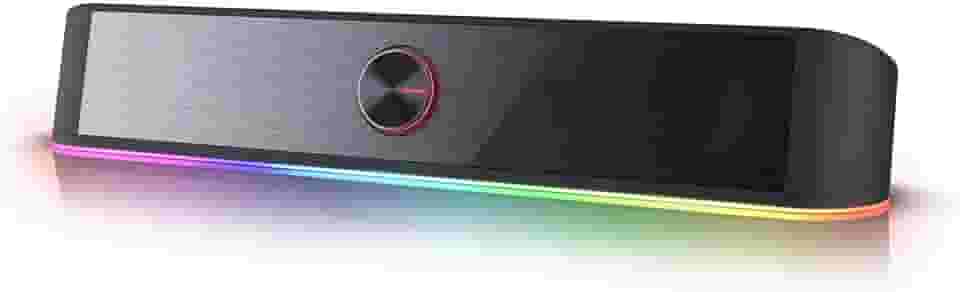 Redragon GS560 RGB Desktop Soundbar, alto-falante de computador de 2.0 canais com barra de iluminação dinâmica, sincronização de luz de áudio/monitor, retroiluminado com controle de