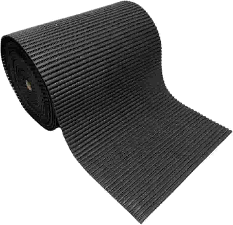 Passadeira Antiderrapante Cozinha 2 M X 65 Cm - Emborrachado (Preto 65 cm)