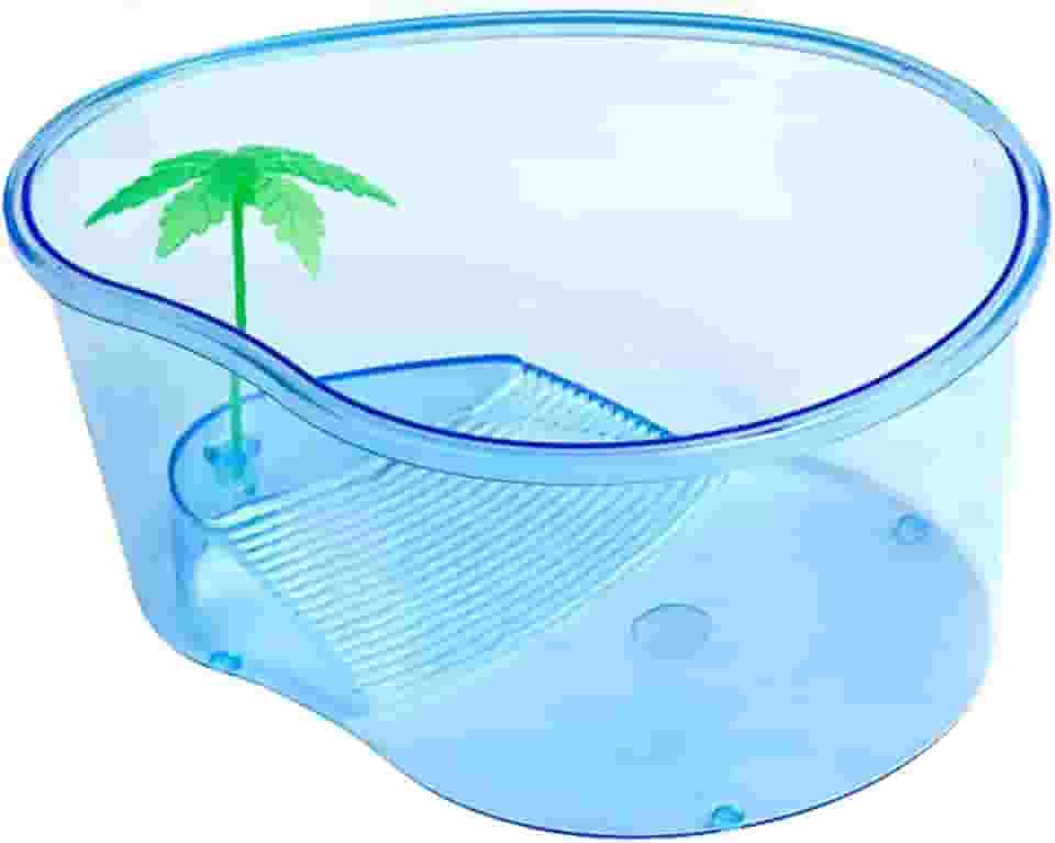 Aquario de Tartaruga Ilha com Coqueiro e Rampa - Cód.d5p5 (Pequeno)