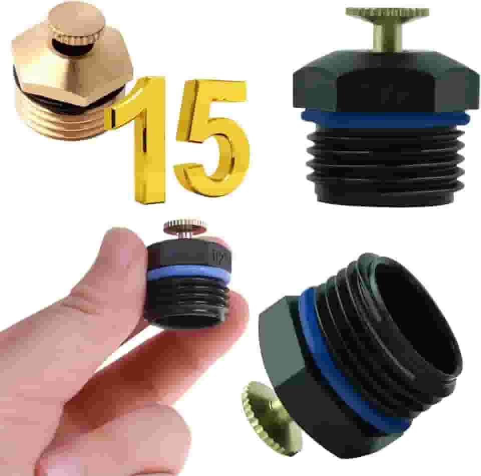 Kit 15 Aspersor Ajustável Cobre Para Irrigação de Jardim Quintal Agricultura