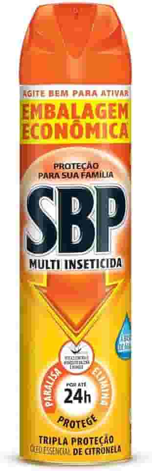 SBP Multi Inseticida Aerossol Óleo de Citronela Embalagem Econômica, Laranja, SBP, 450ml